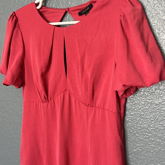 City studio puffy sleeve open back size 7 dress - Picture 3 of 9